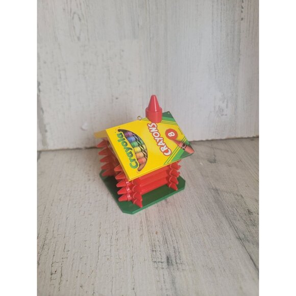 Hallmark colorful Schoolhouse Crayola ornament xmas - Picture 3 of 7